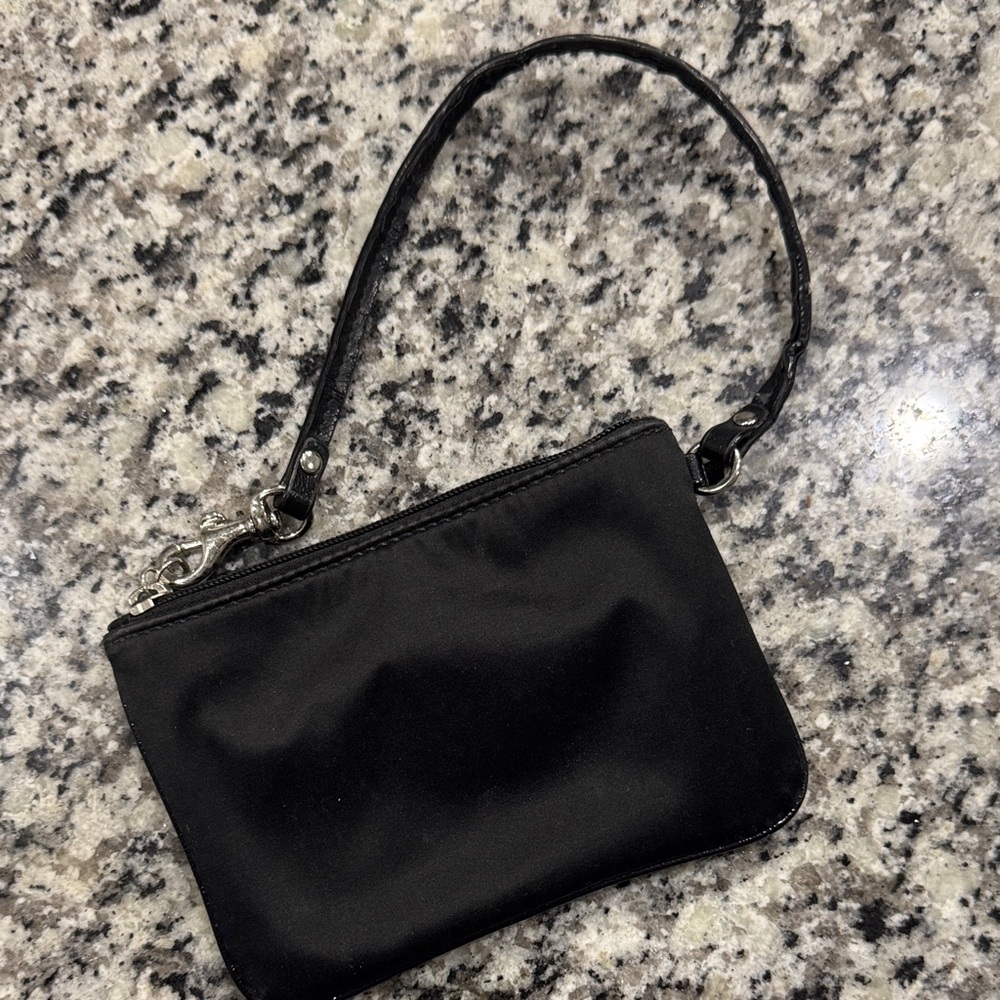 Coach Black Signature Wristlet - Picture 3 of 4
